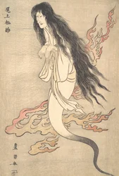 Onoe Matsusuke come il fantasma della moglie assassinata Oiwa, in un racconto dell