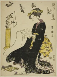 Il Nono Mese (Ku gatsu), dalla serie "Dodici Mesi alla Moda (Furyu junikagetsu)"
