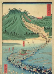 Kanaya, dalla serie Tokaido Highway, 1863
