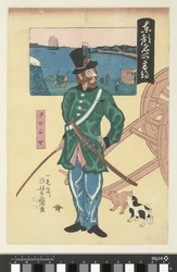 Ufficiale russo a Takanawa (serie Luoghi famosi di Tokyo)