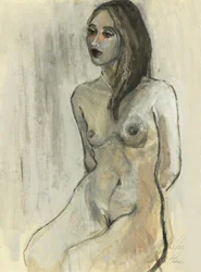 Figura nuda contemplativa