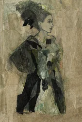 Elegante donna astratta