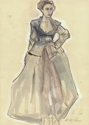Elegante bozzetto di moda