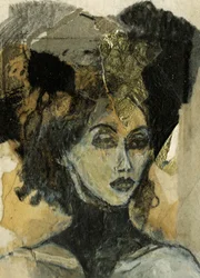 Elegante ritratto dorato