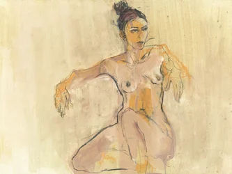 Elegante schizzo di nudo