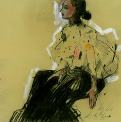 Profilo di una donna elegante