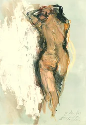 Nudo femminile espressivo