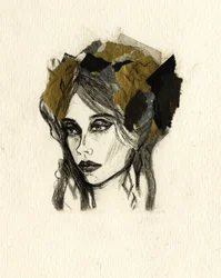 Ritratto espressivo di una donna