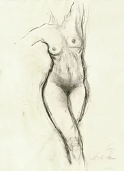 Schizzo di una donna aggraziata