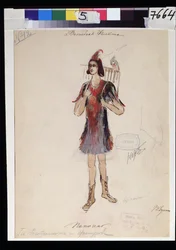 Disegno di costume per l