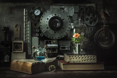 Studio sulla rosa steampunk