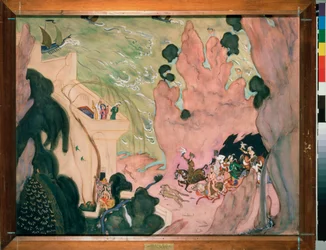Sipario per il balletto Sheherazade di Nikolai Rimsky-Korsakov