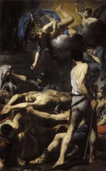 Il martirio dei santi Processo e Martiniano, 1629