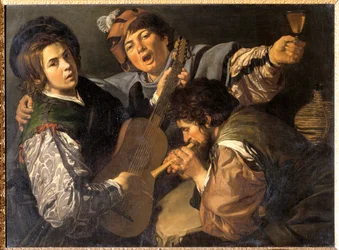 Tre uomini che fanno musica, c.1616
