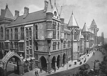 I nuovi tribunali, Londra, c1896