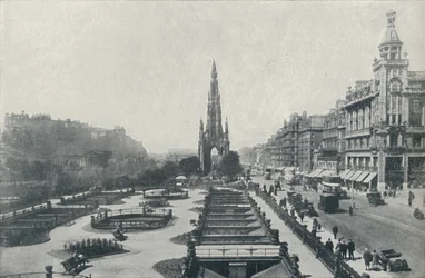 Princes Street, Edimburgo, 1910