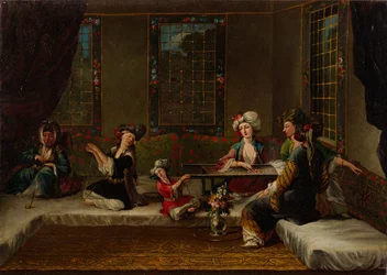 Donne che ricamano, 1730