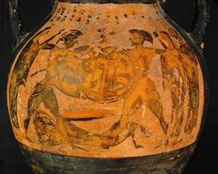Duello sul cadavere di un guerriero caduto ...