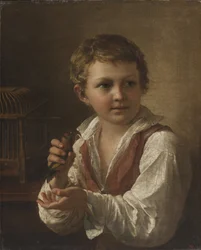 Ragazzo con un cardellino
