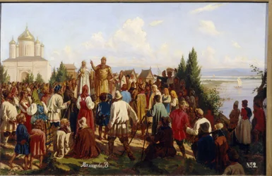 Il gran principe di Novgorod e Kiev, Jaroslav I Vladimirovich, detto il Saggio, promulga il primo codice giuridico Russkaya Pravda nel 1019