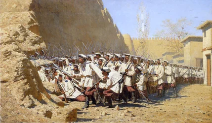 Alle mura della fortezza. Lasciateli entrare!