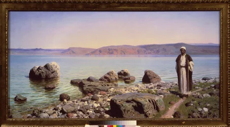 Gesù davanti al mare di Galilea