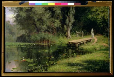 Lo stagno invaso dalla vegetazione, 1880