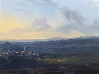 Vista di Tsarskoye Selo dalla Torre Bianca, dopo il 1826