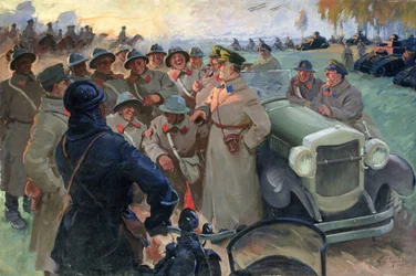 Kliment Voroshilov (1881-1969) in Manovra