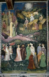 Mese di giugno: danza di dame e cavalieri