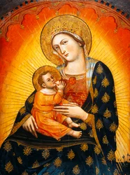 Pannello con Madonna e Bambino