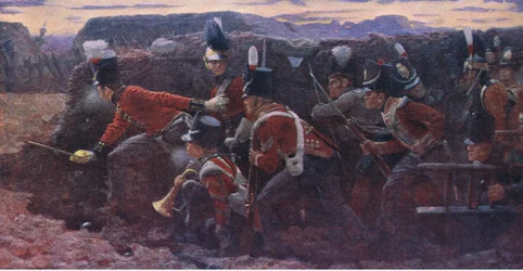 La speranza disperata a Badajos, illustrazione da Cassells History of England, 1900
