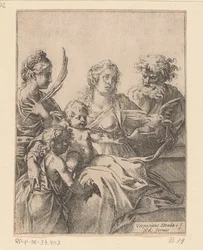 Sacra Famiglia con Giovanni Battista ed Elisabetta