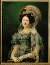 Maria Cristina di Borbone, quarta moglie di Fernando VII (dipinto su tela)