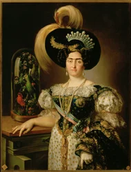 Maria Francesca Braganza y Bourbon, moglie del re Carlo V (dipinto su tela)