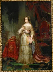 La regina Isabella II (dipinto su tela)