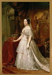 La regina Isabella II (dipinto su tela)