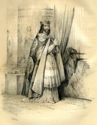 Dagoberto I (ca. 600-639) re di Austrasia (623-629), re di tutti i Franchi (629-634), re di Neustria e Borgogna (634-639). Il regno di Dagoberto I