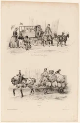 Omnibus sugli Champs-Elysées, c.1841-44