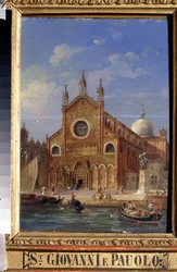Vedute di Venezia. La Chiesa dei Santi Giovanni e Paolo (San Zanipolo)