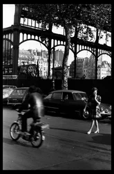 Demolizione del mercato centrale di Parigi, nell