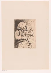 Madre con bambino in braccio