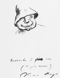 Gavroche a cinque anni, disegno di Victor Hugo