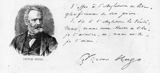 La dedica di Victor Hugo all