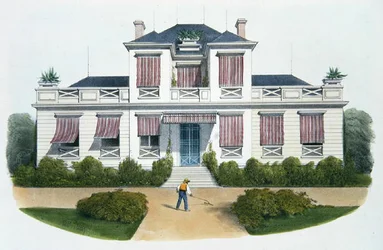 Una villa italiana, illustrazione da 