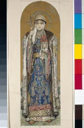 Santa Olga, Principessa di Kiev (Studio per affreschi nella Cattedrale di San Vladimiro di Kiev)