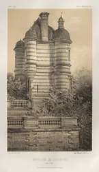 Architettura Pittoresca o Monumenti del XV e XVI Secolo: Castelli di Francia del XV e XVI Secolo: Tav. 76, Padiglione di Chaumont (Saône et Loire)