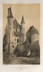 Architettura pittoresca o monumenti dei secoli XV e XVI: Castelli di Francia dei secoli XV e XVI: Tav. 82, Feudo di Sart-l