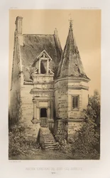 Architettura pittoresca o monumenti dei secoli XV e XVI: Castelli di Francia dei secoli XV e XVI: Tav. 86, Antico Castello di Gisy-Les-Nobles (Yonne)