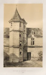 Architettura pittoresca o monumenti dei secoli XV e XVI: Castelli di Francia dei secoli XV e XVI: Tav. 87, Priorato di Sainte Gaudulfe (Eure)